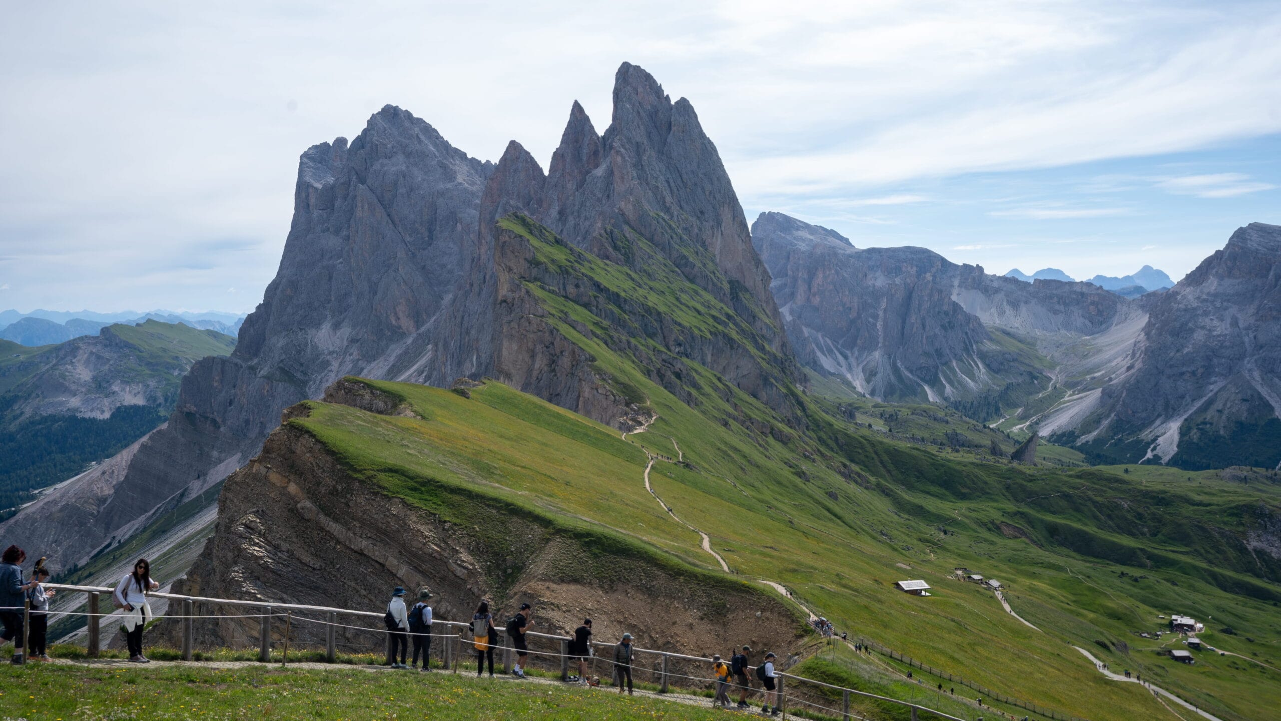 is Val Gardena worth visiting - the famous Seceda ridge and Odle peaks, Dolomites, Italy